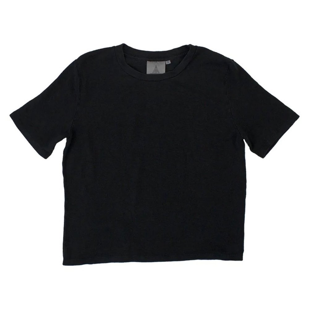 NWT Jungmaven 100% hemp Dakota Tee in Black - Size XS